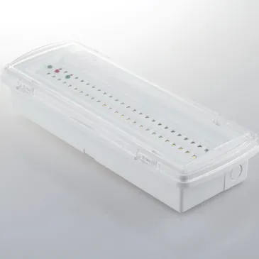 Lampe de secours LED blanche 4W 400LM 4000K IP65 - Durée d'éclairage : 3H-400LM - Dimensions : 27,05 x 10 x 5,4 cm