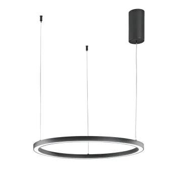 Suspension LED à anneaux noirs 30W 4500LM CCT 60X60X150CM