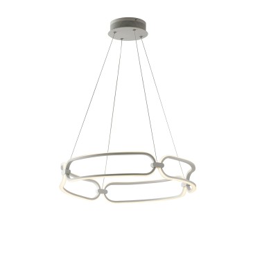 SOSPENSIONE LED INFINITY BIANCA 49W 4400LM 4000K 58X10X120CM