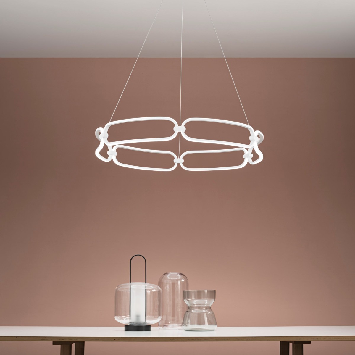 Suspension LED blanche infinie 61,5 W 5530 lm 4000 K 78 x...