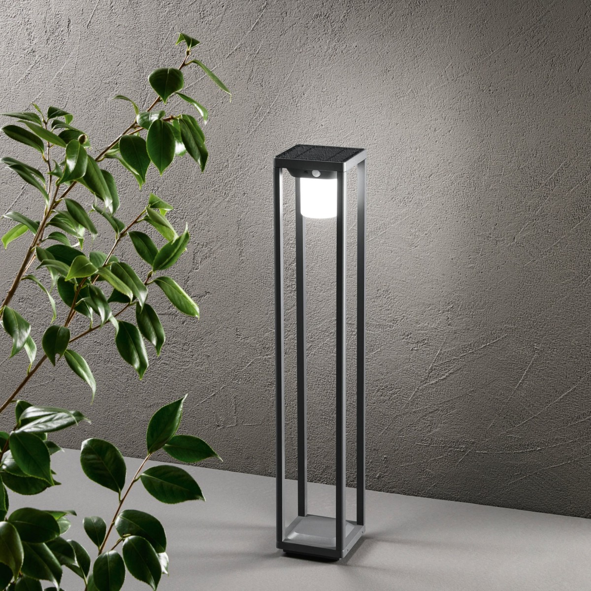 PALO LED KYOTO ANTRACITE 2,5W 300LM 4000K CON PANNELLO...