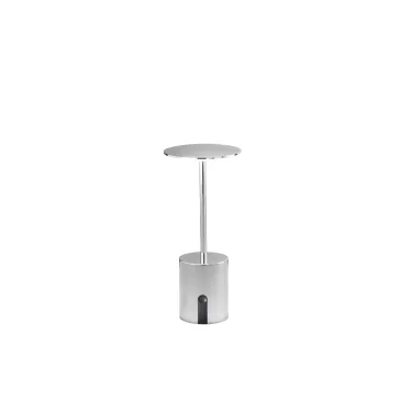 Wiederaufladbare LED-Tischleuchte LIBERTY CHROME, 2 W, 300 lm, 3000 K, dimmbar, Schutzart IP44, 10 x 22 cm
