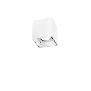 LED-Deckenleuchte, MIG-Weiß und Chrom, Acryl und Aluminium, 20 W, 2000 lm, 4000 K, blendfrei, 11,5 x 11