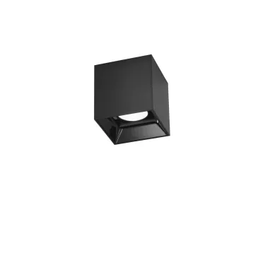Quadratische schwarze LED-Deckenleuchte, 20 W, 2800 lm, Farbtemperatur 11,5 x 11,5 x 11,6 cm