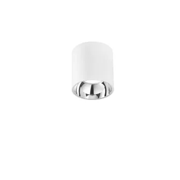 Plafonnier LED MIG blanc et chromé en acrylique et aluminium 20W 2000LM 4000K anti-éblouissement 11,4 x 11
