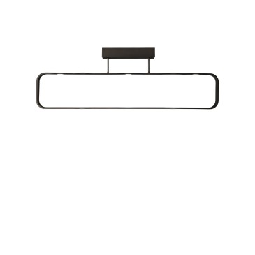 PLAFONIERA LED MOKA MARRONE 35W 2940LM 3000K 80X16X26CM