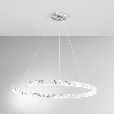 SOSPENSIONE LED NAVEL MARMO...
