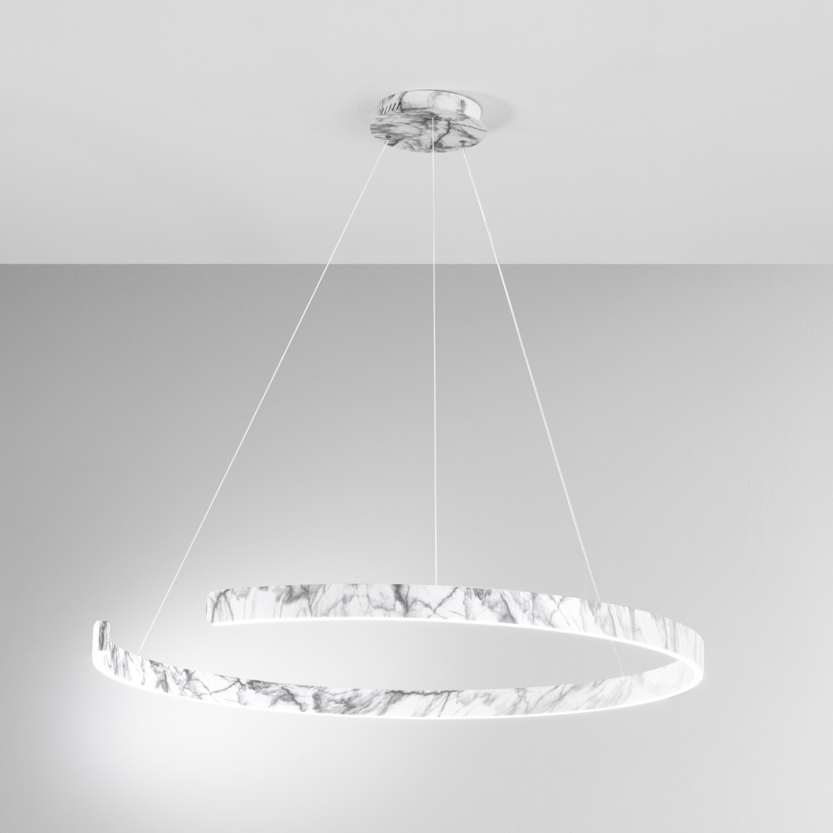 Suspension LED pour nombril effet marbre 50W 6600LM CCT...