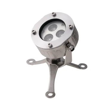 PROIETTORE LED NEPTUNE DC24V NERO 3X3W RGB IP68 11,5X15,8CM