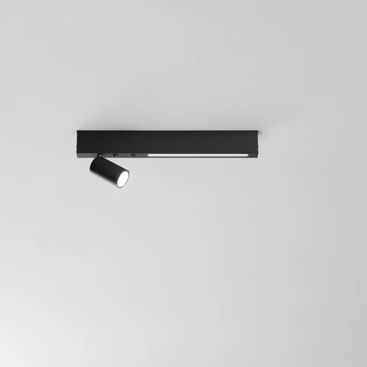 APPLIQUE LED ORIENTED NERA 1XGU10 + LED 8W 400LM CCT 50X7X3CM