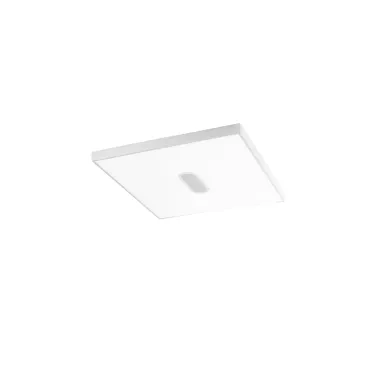 Panneau LED blanc dimmable 42 W 1840 lm. Télécommande et haut-parleur Bluetooth inclus. Dimensions : 59 x 59 x 3,8 cm.