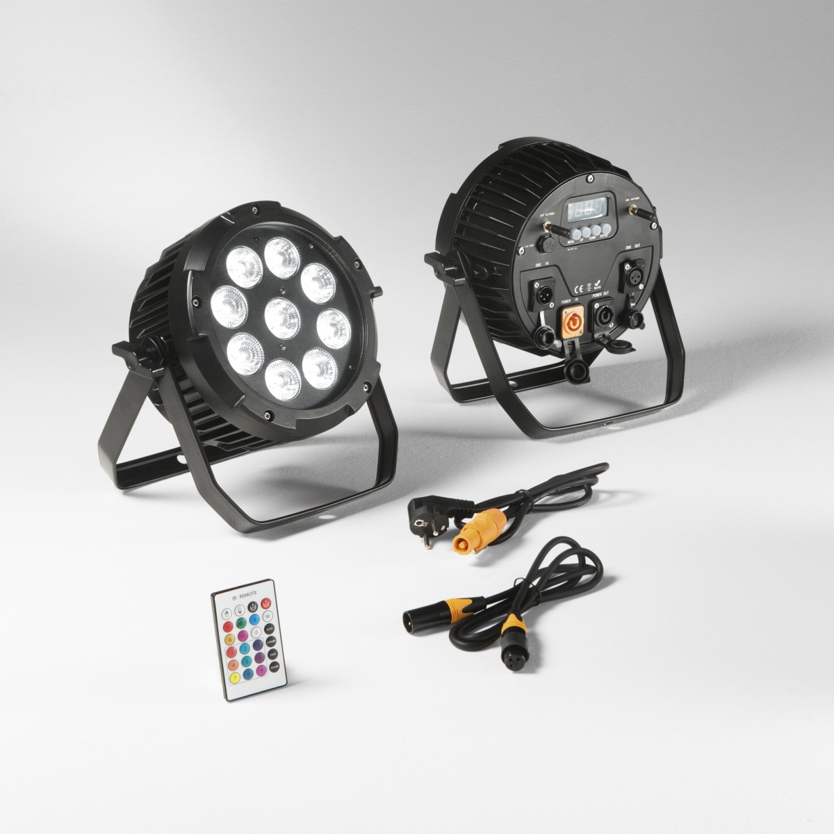 Wiederaufladbarer 9x18W RGBW+UV Wi-Fi LED-Showprojektor...