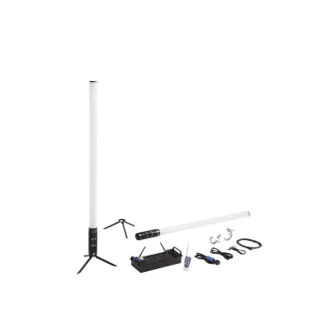 8-teiliges RGBW+UV Wi-Fi IP65 wiederaufladbares LED-Show-Röhren-Set