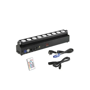 WALLWASHER LED SHOW RICARICABILE 9X18W RGBW+UV Wi-Fi IP22 53,5X8,45X6,06CM