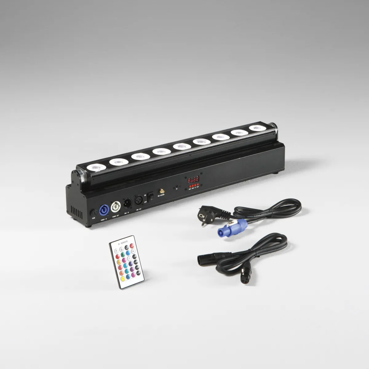 WALLWASHER LED SHOW RICARICABILE 9X18W RGBW+UV Wi-Fi IP22 53,5X8,45X6,06CM