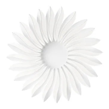 Plafonnier LED SUNRISE blanc 135 W 9200 lm 4000 K à intensité variable 71,5 x 71,5 x 8,5 cm