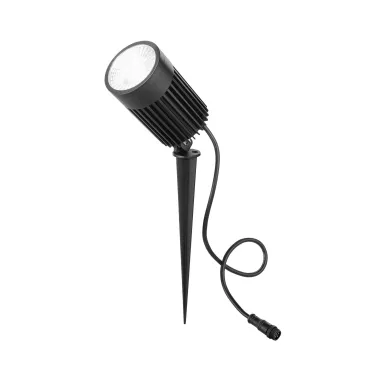 Projecteur LED TARGET DC24V noir 30W 468LM RGBW IP67 avec piquet 7,8 x 12,3 x 26 cm