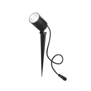 TARGET LED-Flutlicht DC24V Schwarz 8W 190LM RGBW IP67 mit Erdspieß 5,6 x 8,55 x 23,8 cm