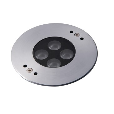 INCASSO CALPESTABILE LED TREVIS DC24V ACCIAIO 9W RGB IP68 11,6X5,9CM