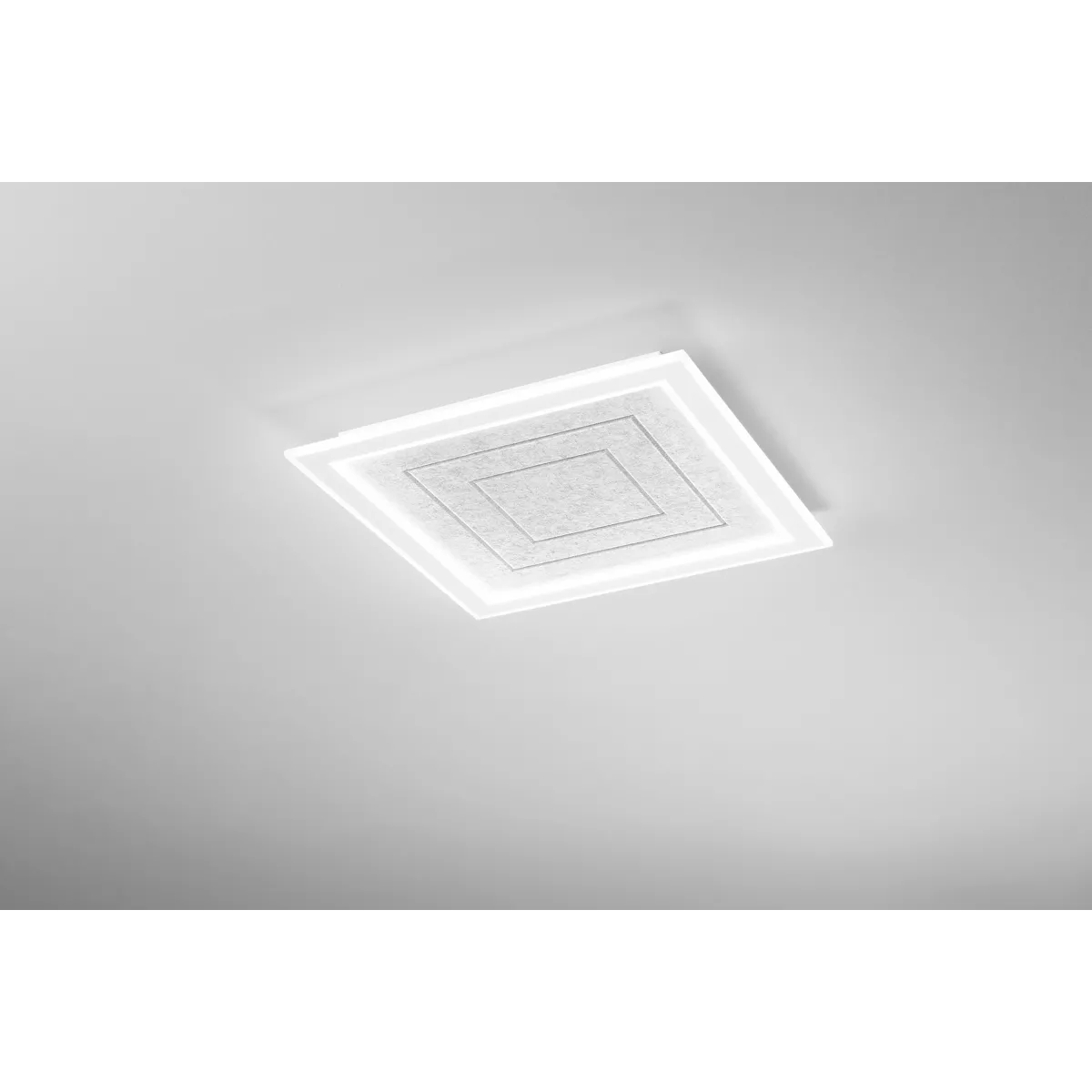 Plafonnier carré gris AUX en PMMA 40 W, température de...