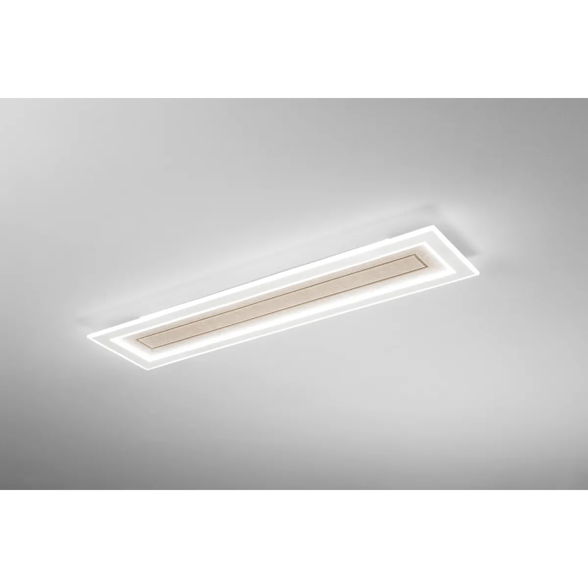 AUX BEIGE Rechteckige PMMA-Deckenleuchte 40W CCT...