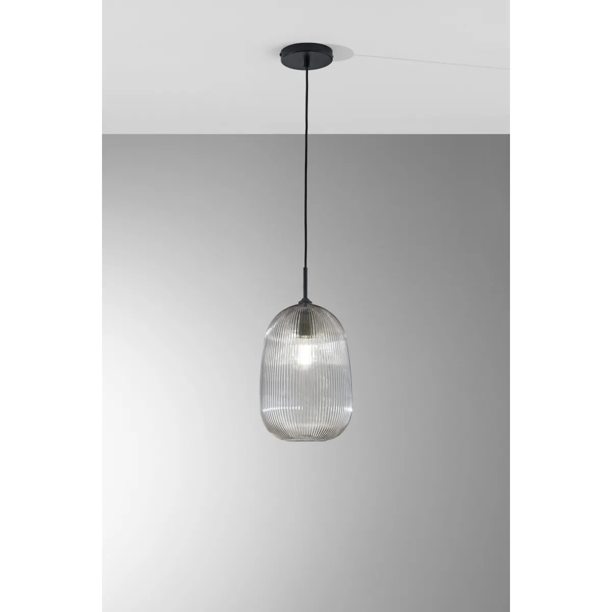 DUKE GREY GLASAUFHÄNGUNG 1XE27 D21X200CM
