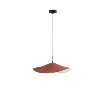 Suspension LENGLEN en feutre orange, câble de 2 m, abat-jour de 50 cm, 1 x E27