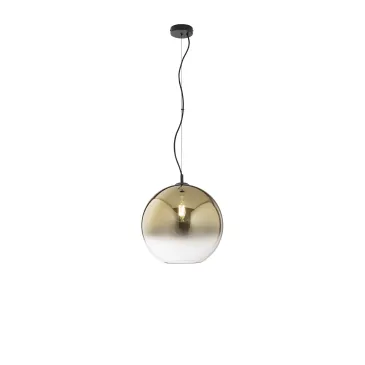 SOSPENSIONE MARTE ORO IN VETRO 1XE27 35X120CM
