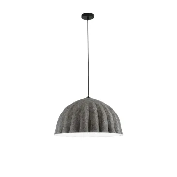Suspension midi en feutre gris/blanc, câble de 2 m, abat-jour de 53 cm, culot E27