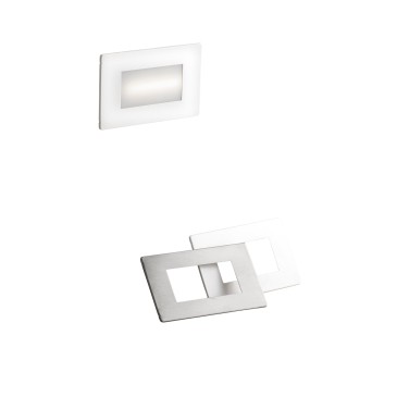 SEGNAPASSI LED A INCASSO BOLT BIANCO/NIKEL 5W 650LM(SA) 1.5W 180LM(SE) 5CCT IP65 3.7V 1500MAH LI-ON BATTERY 181X47X81MM