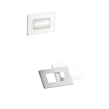 SEGNAPASSI LED A INCASSO BOLT BIANCO/NIKEL 5W 650LM(SA) 1.5W 180LM(SE) 5CCT IP65 3.7V 1500MAH LI-ON BATTERY 181X47X81MM