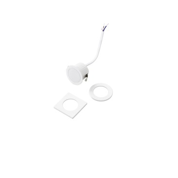 INCASSO LED DAMA BIANCO 3W 340LM 3000K GHIERA QUADRATA E TONDA 4,4X4,4X2,8CM