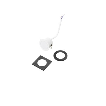 INCASSO LED DAMA NERO 3W 340LM 3000K GHIERA QUADRATA E TONDA 4,4X4,4X2,8CM