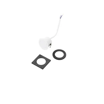 INCASSO LED DAMA NERO 3W 340LM 3000K GHIERA QUADRATA E TONDA 4,4X4,4X2,8CM