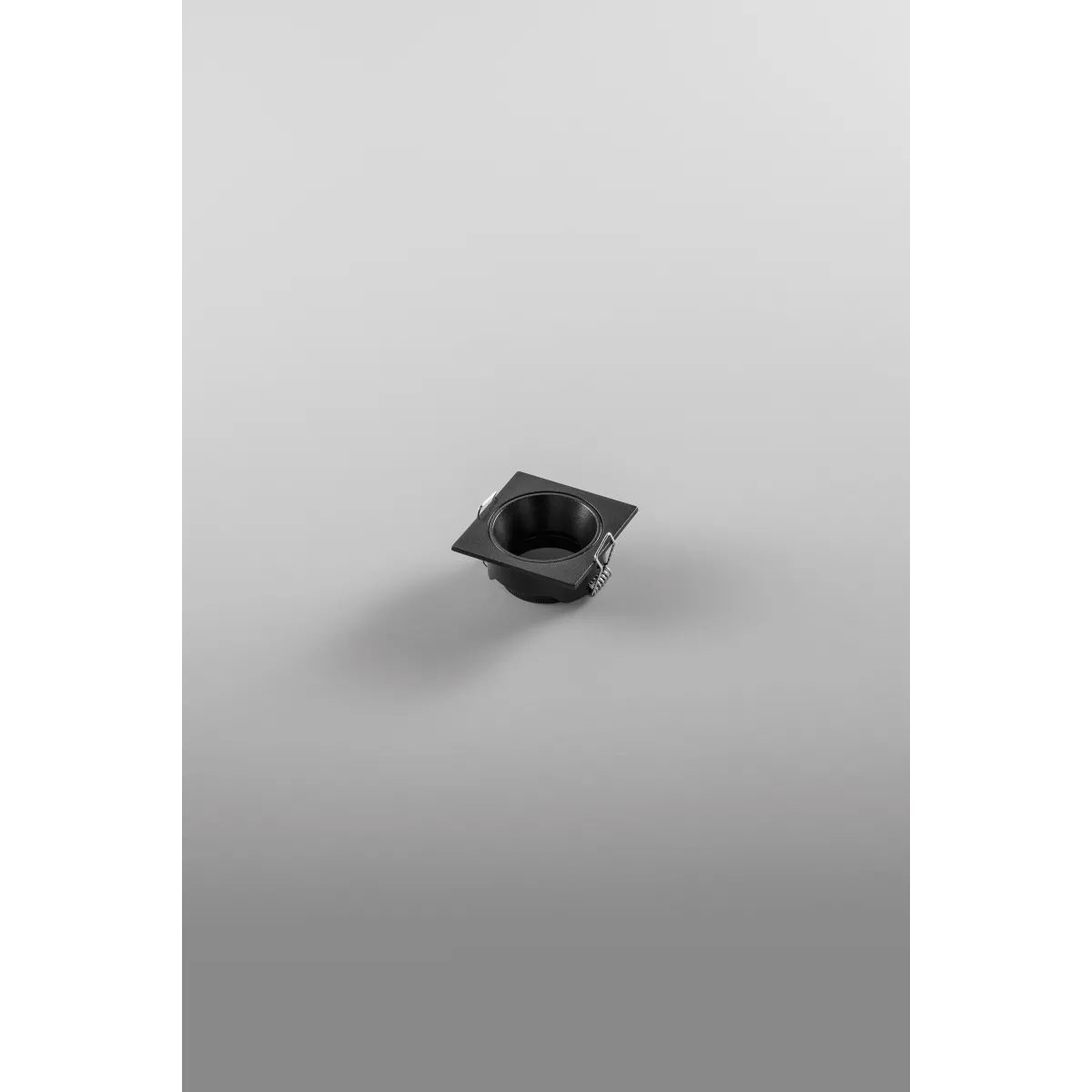 INCASSO ELEVEN NERO QUADRATO IN ALLUMINIO IP20 55X55MM