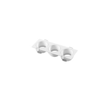 INCASSO ELEVEN BIANCO IN ALLUMINIO 3 PUNTI LUCE IP20 162X55X25MM