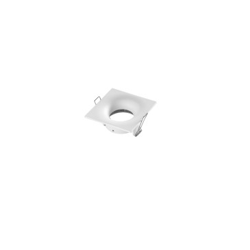 INCASSO REIKON QUADRATO BIANCO IN ALLUMINIO IP65 D85MM