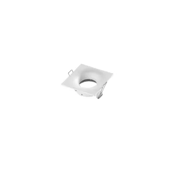 INCASSO REIKON QUADRATO BIANCO IN ALLUMINIO IP65 D85MM