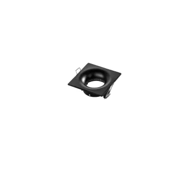 INCASSO REIKON QUADRATO NERO IN ALLUMINIO IP65 D85MM