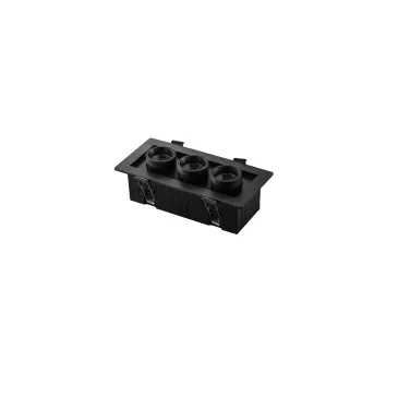 INCASSO LED SIDER NERO 16W 600LM CCT 3000/4200/6500K 188X90X70MM