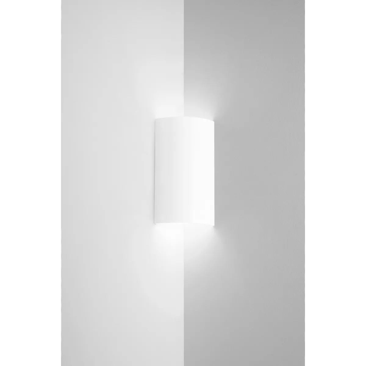 Applique murale en plâtre à peindre, 2 ampoules E27 |...