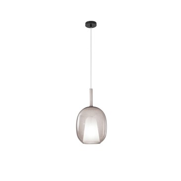 SUSPENSION EN VERRE PYREX BRUN 1XE27