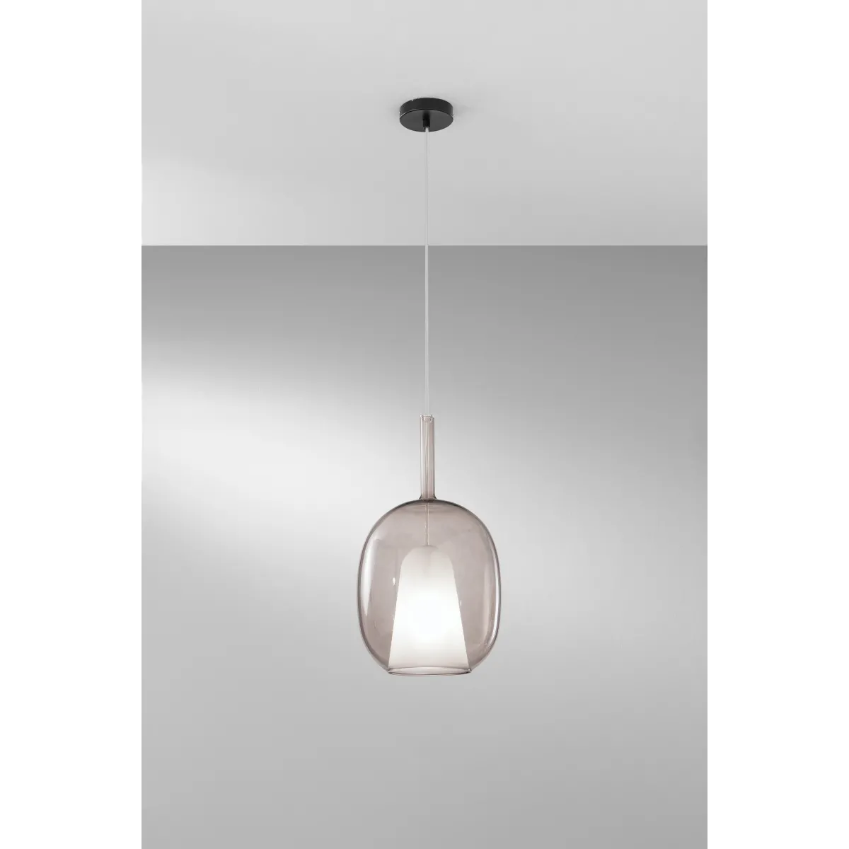 BRAUNE PYREX-GLASAUFHÄNGUNG 1XE27