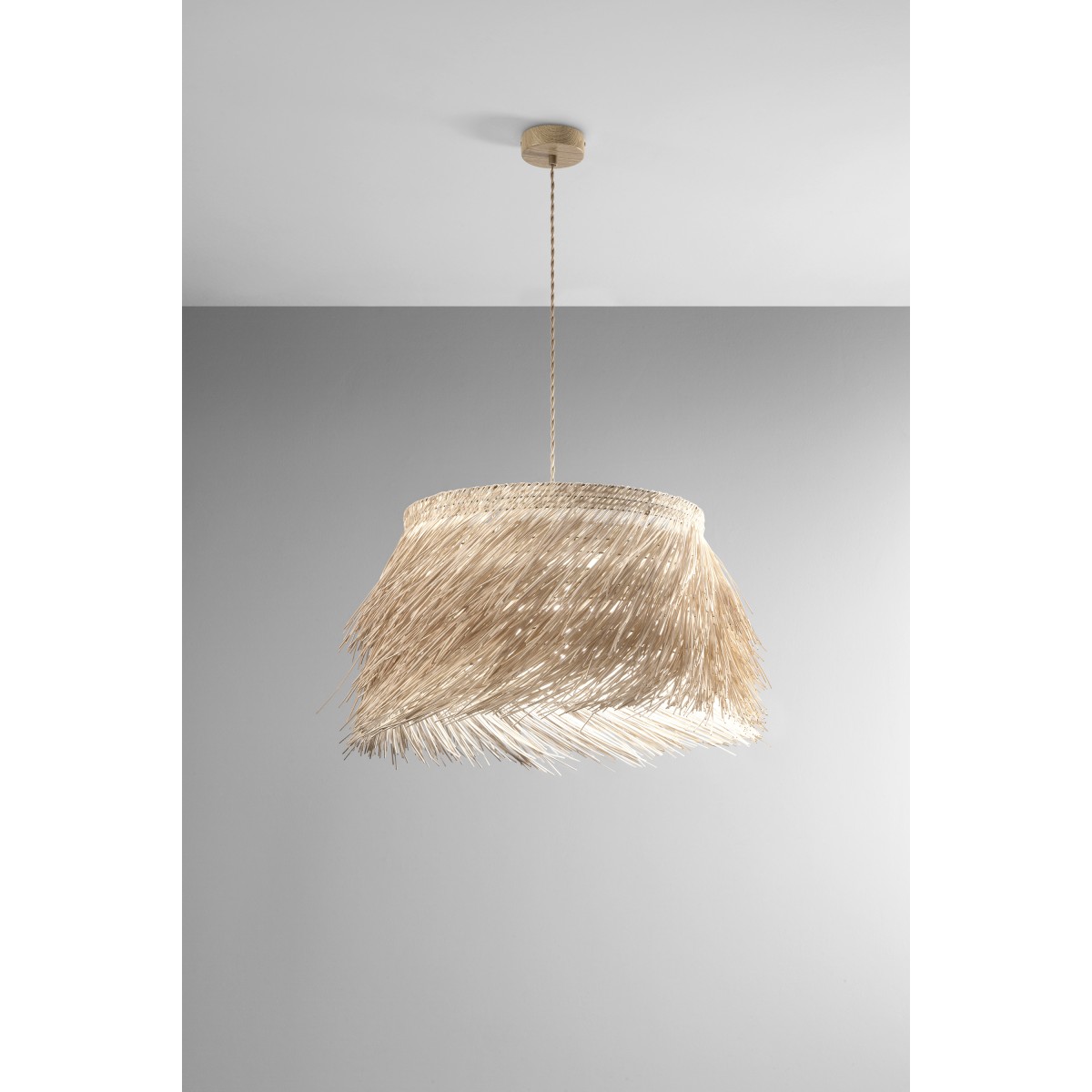 SOSPENSIONE SAMOA IN RATTAN 1XE27 MAX 60W IP20 60XH178CM