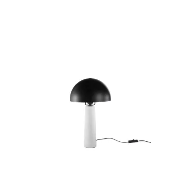 Lampe Vitruvo en céramique noire, dimensions totales D25 x H44 cm
