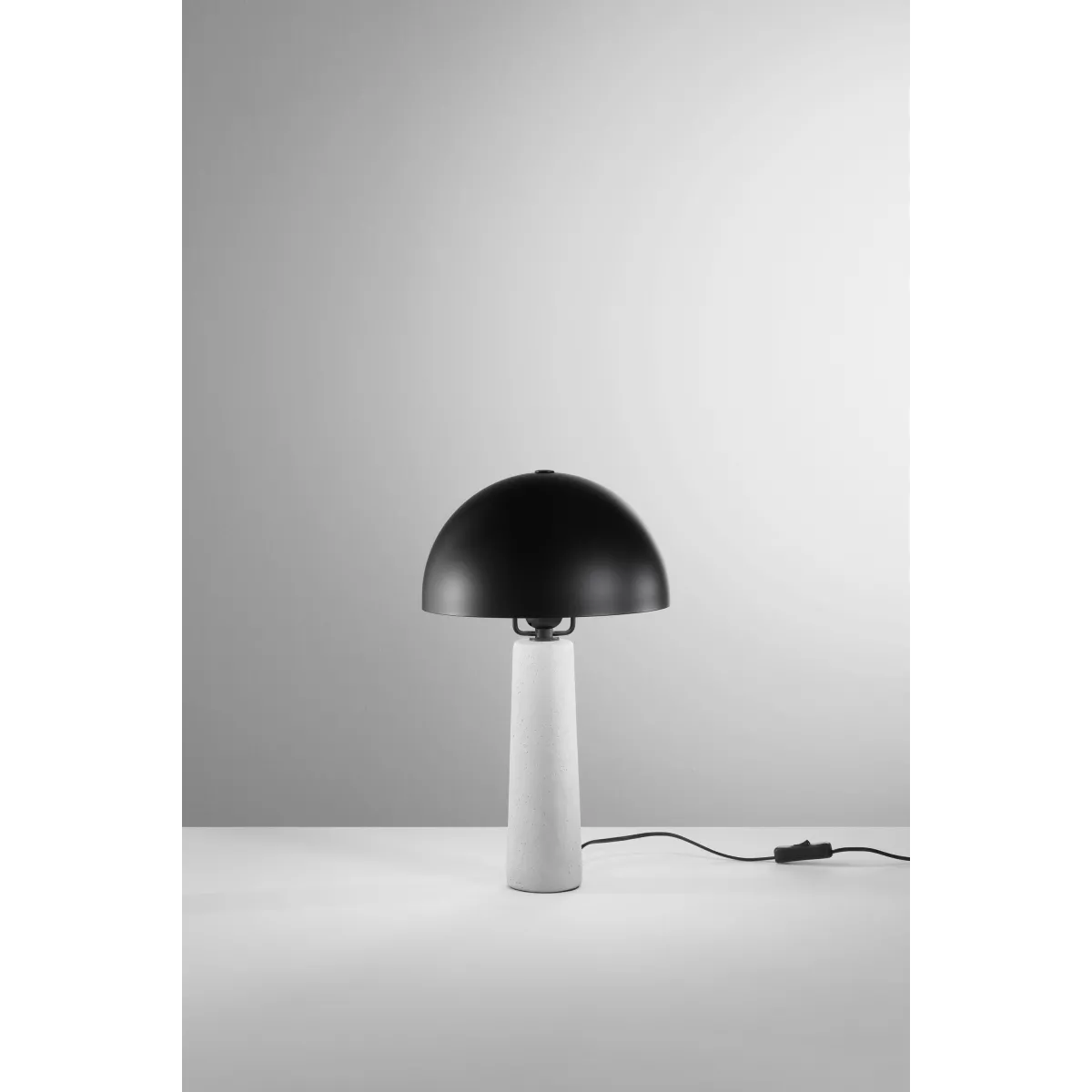 VITRUVO Lampe aus schwarzer Keramik, Gesamtgröße D25 x...
