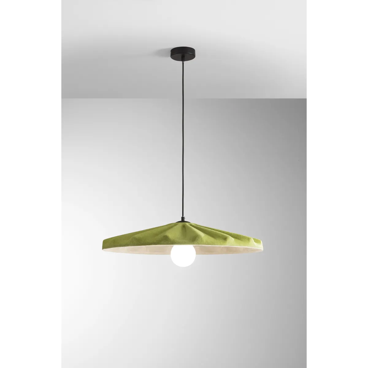 Suspension Wimbledon en feutre vert, câble de 2 m,...