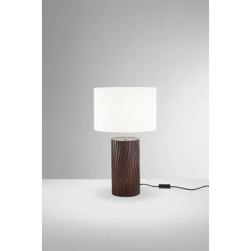Lampe en bois brun, 1...