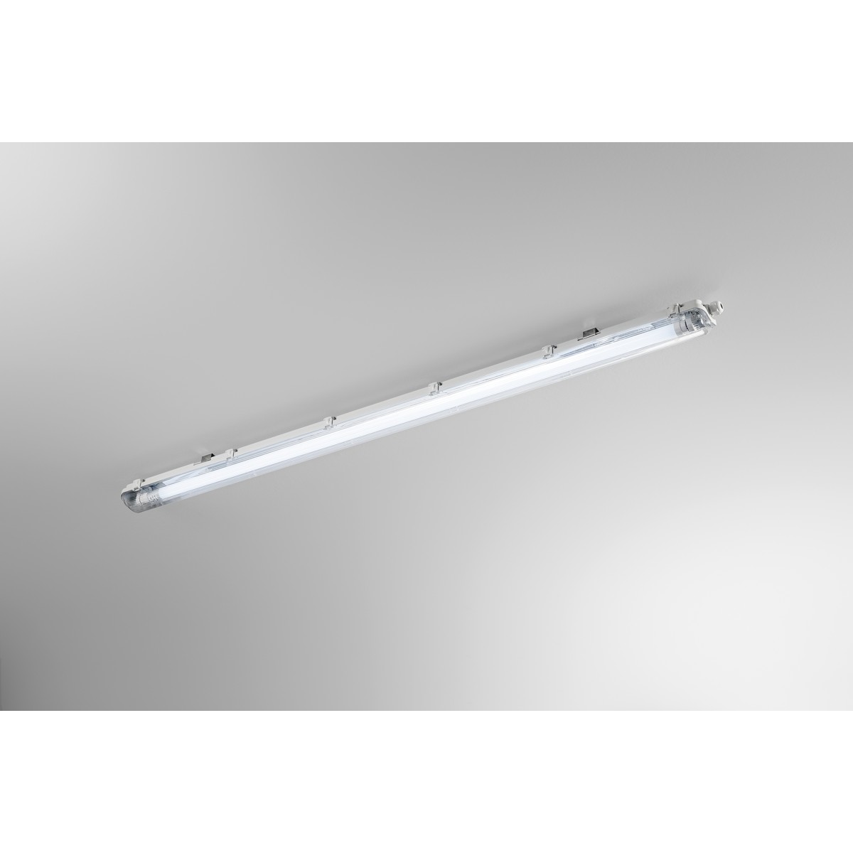 PLAFONIERA STAGNA LED ATLANTIC SILVER 1XT8 INCLUSO IP65...