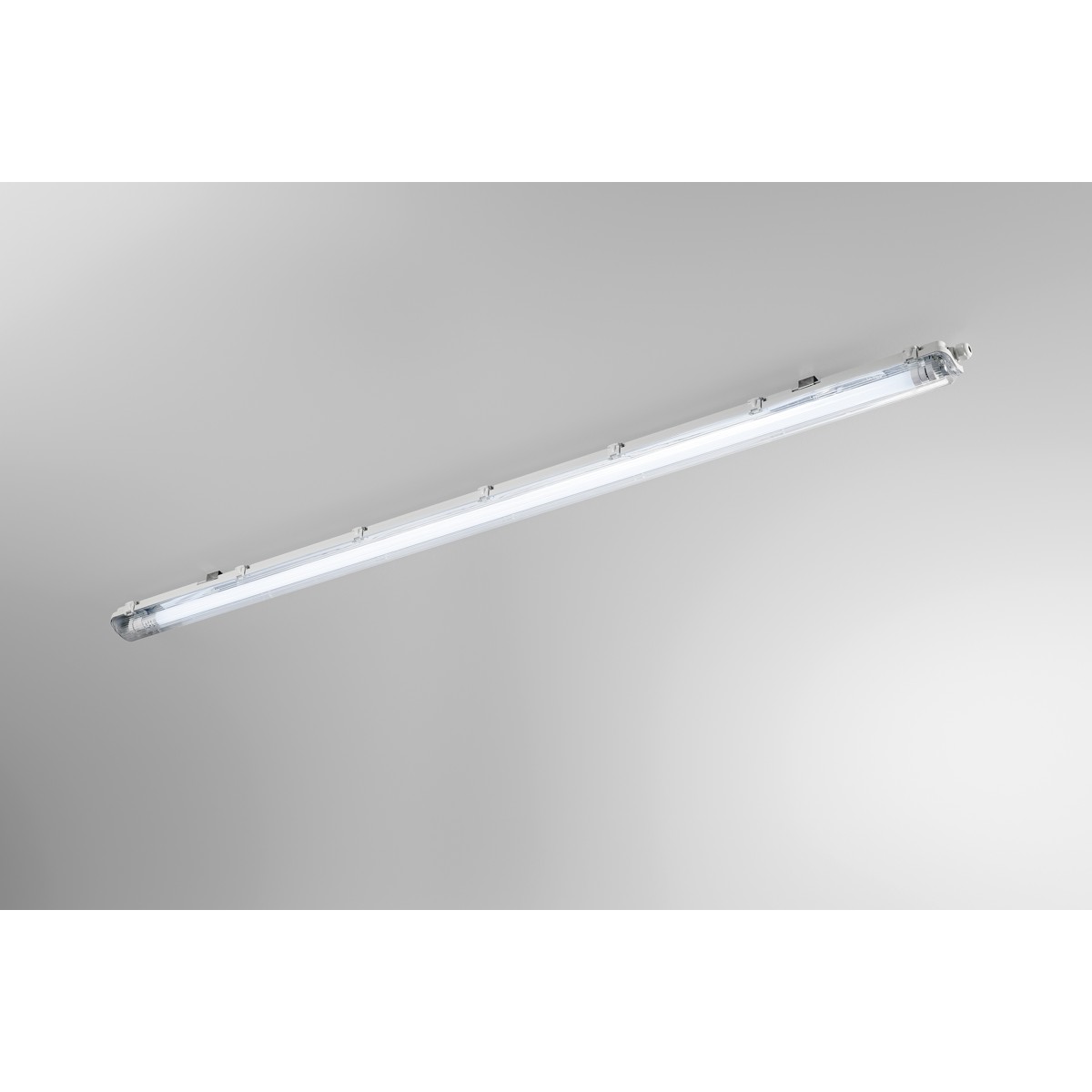 PLAFONDS ÉTANCHE À LED ATLANTIC SILVER 1XT8 AVEC...